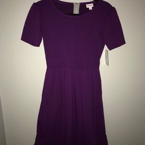 NWT LuLaRoe Purple Amelia Dress w/ Pockets! Small